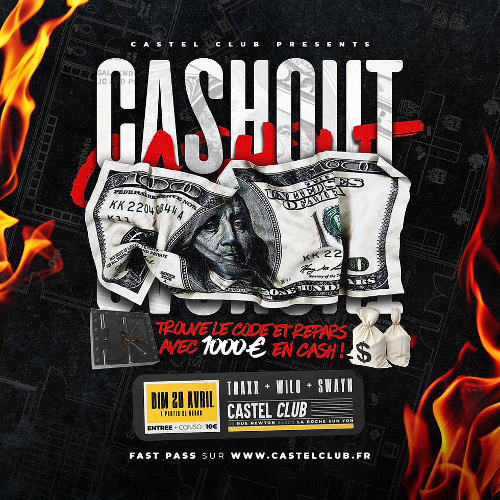 CASHOUT - DIM 20 AVRIL