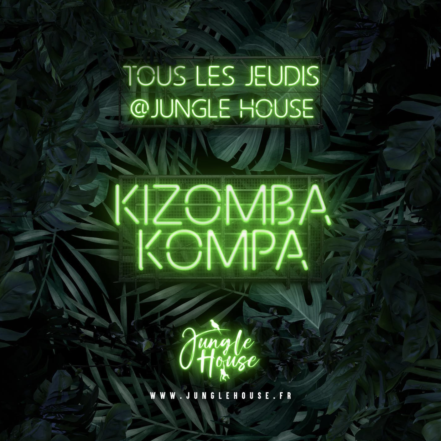 Soirée spéciale Kizomba et Kompa tous les jeudis au Jungle House Bar-Restaurant à La Roche-sur-Yon !