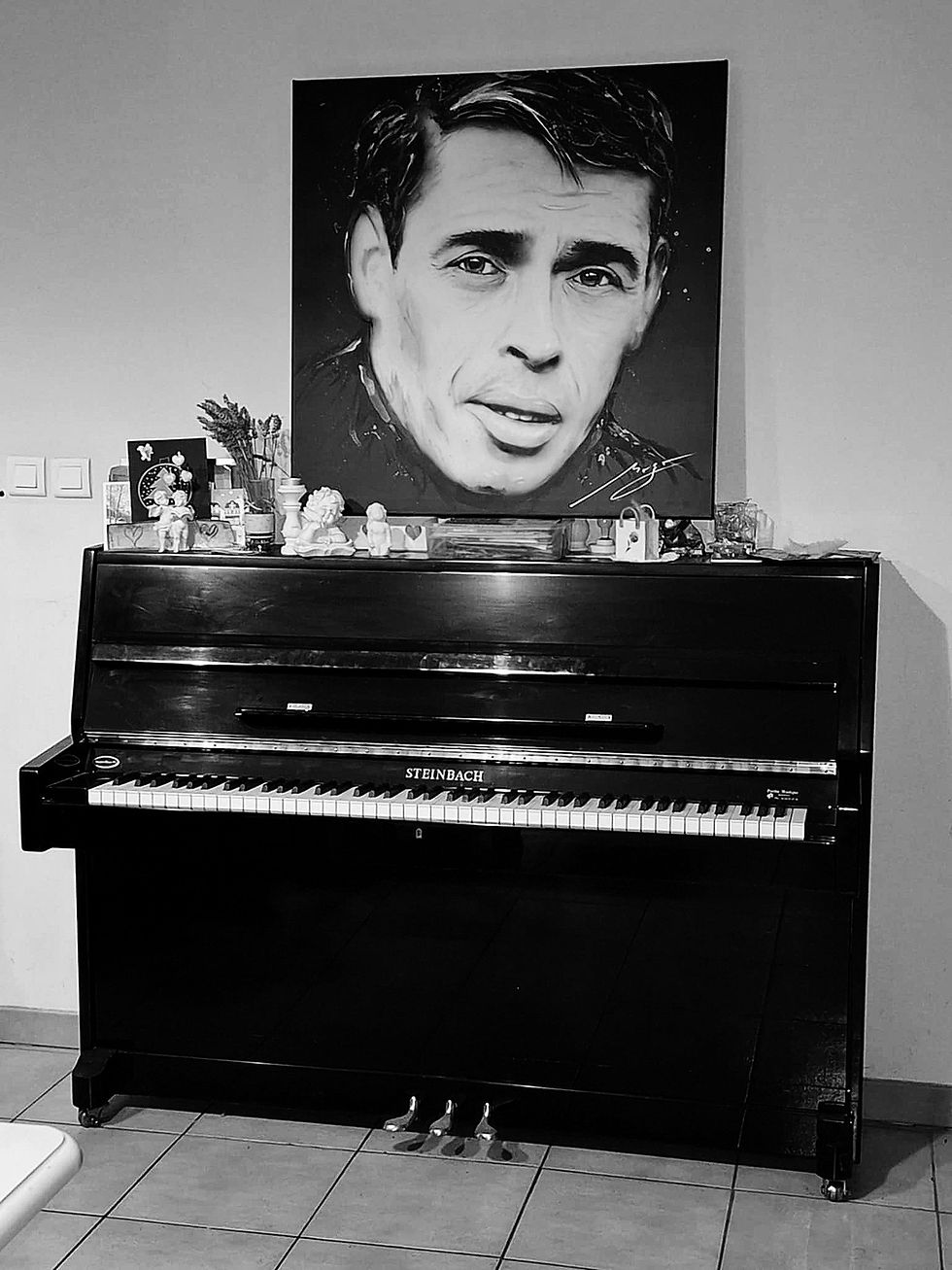 Miniature : Jacques Brel Peinture Neo Pop Art Painting portrait
