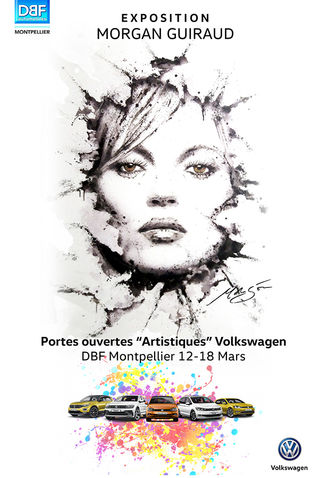 Volkswagen expose Morgan Guiraud pour les Portes Ouvertes “Artistiques” les Samedi 17 & Dimanche