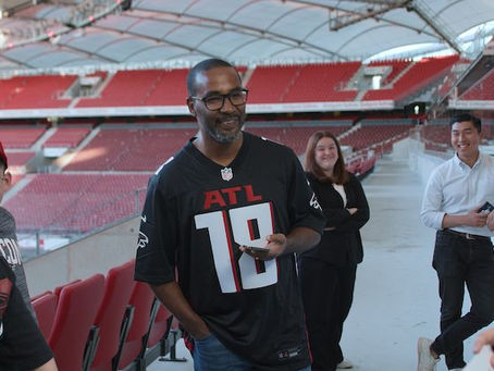 VfB Stuttgart's Brand Ambassador Cacau Announces Atlanta Falcons' NFL Draft Pick.
