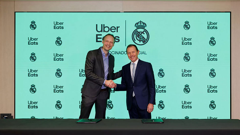 Real Madrid Announces Three-Season Partnership With Uber Eats.