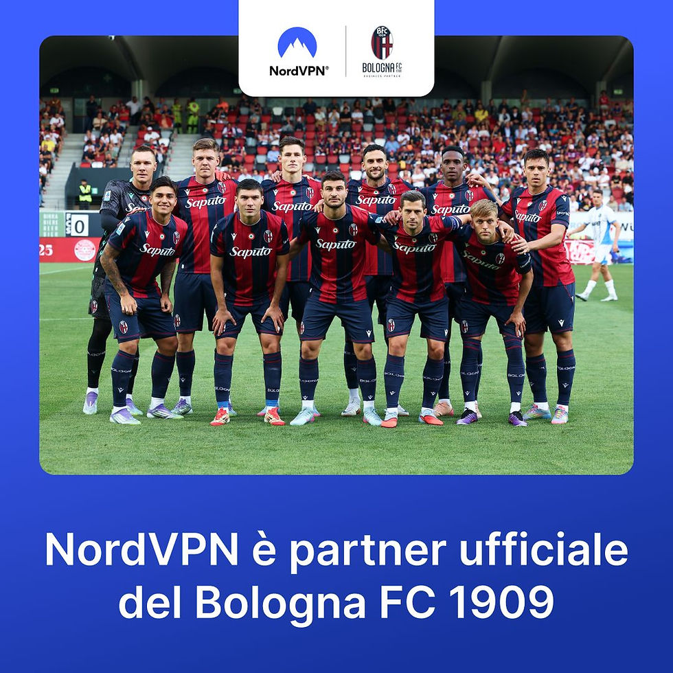 Bologna FC Partners with NordVPN for 2025/26 Season.