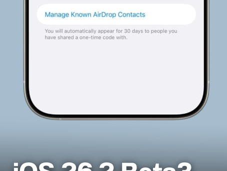 iOS 26.2 สามารถ AirDrop แชร์ไฟล์ชั่วคราวได้แล้ว!