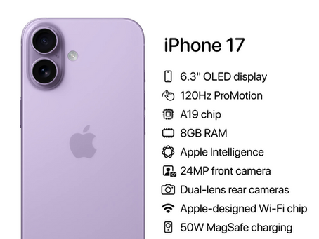 สรุปสเปก iPhone 17