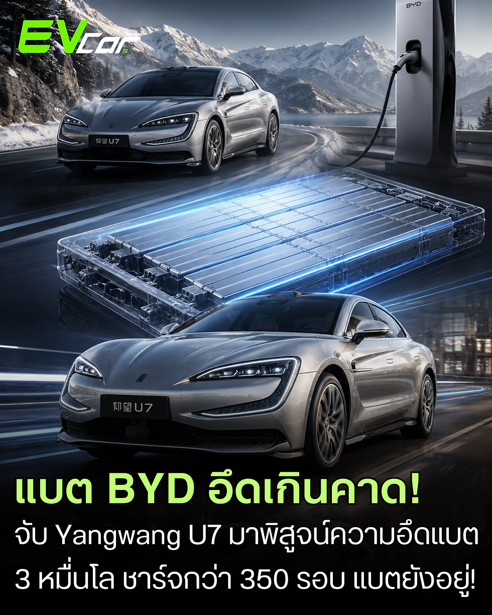 แบต BYD อึดเกินคาด! ทดสอบสุดโหดวิ่ง 30,000 กม. ชาร์จเร็วกว่า 350 รอบ แบตยังเหลือ 98.7%
⚡🔋🚘