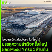 โรงงาน Gigafactory ในเซี่ยงไฮ้ บรรลุความสำเร็จครั้งใหญ่ ผลิต Model Y ครบ 1 ล้านคัน