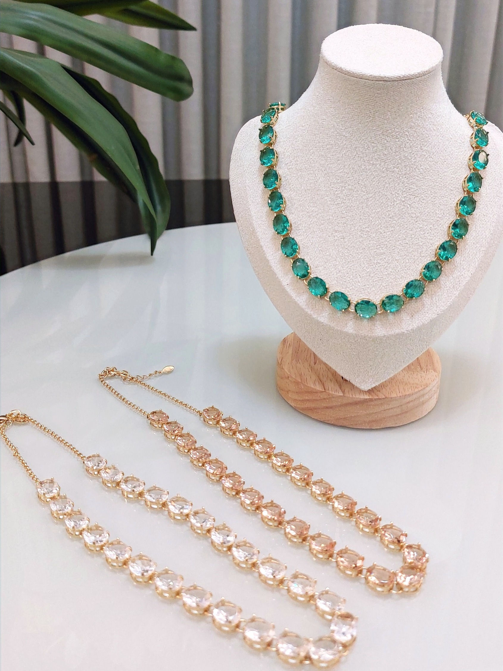 Colar zircônias - Luxo