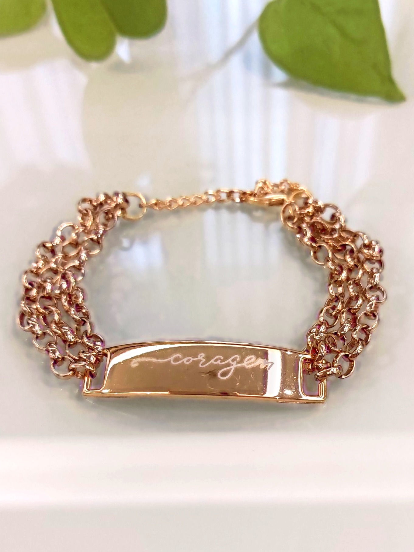 Pulseira corrente Coragem