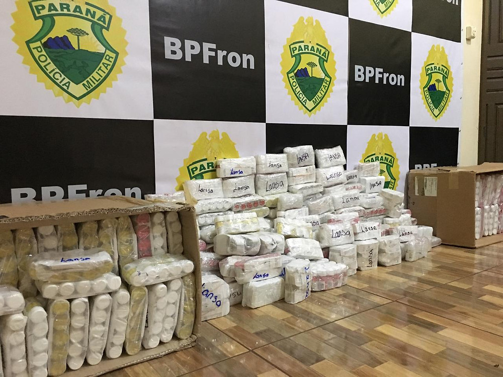 PM apreende 100 mil comprimidos de anabolizante em Guaíra