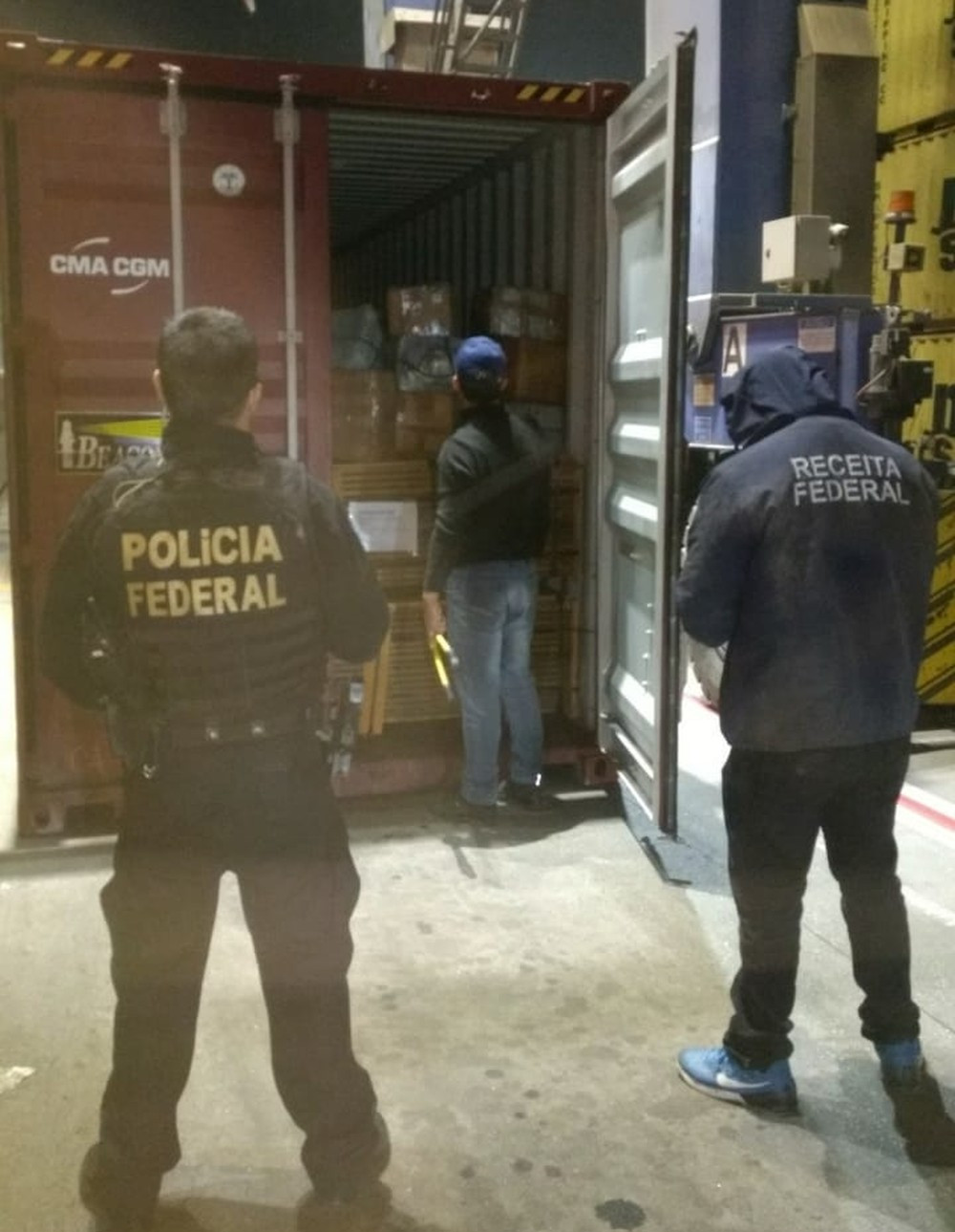 Receita apreende 662 kg de cocaína s no Porto de Paranaguá