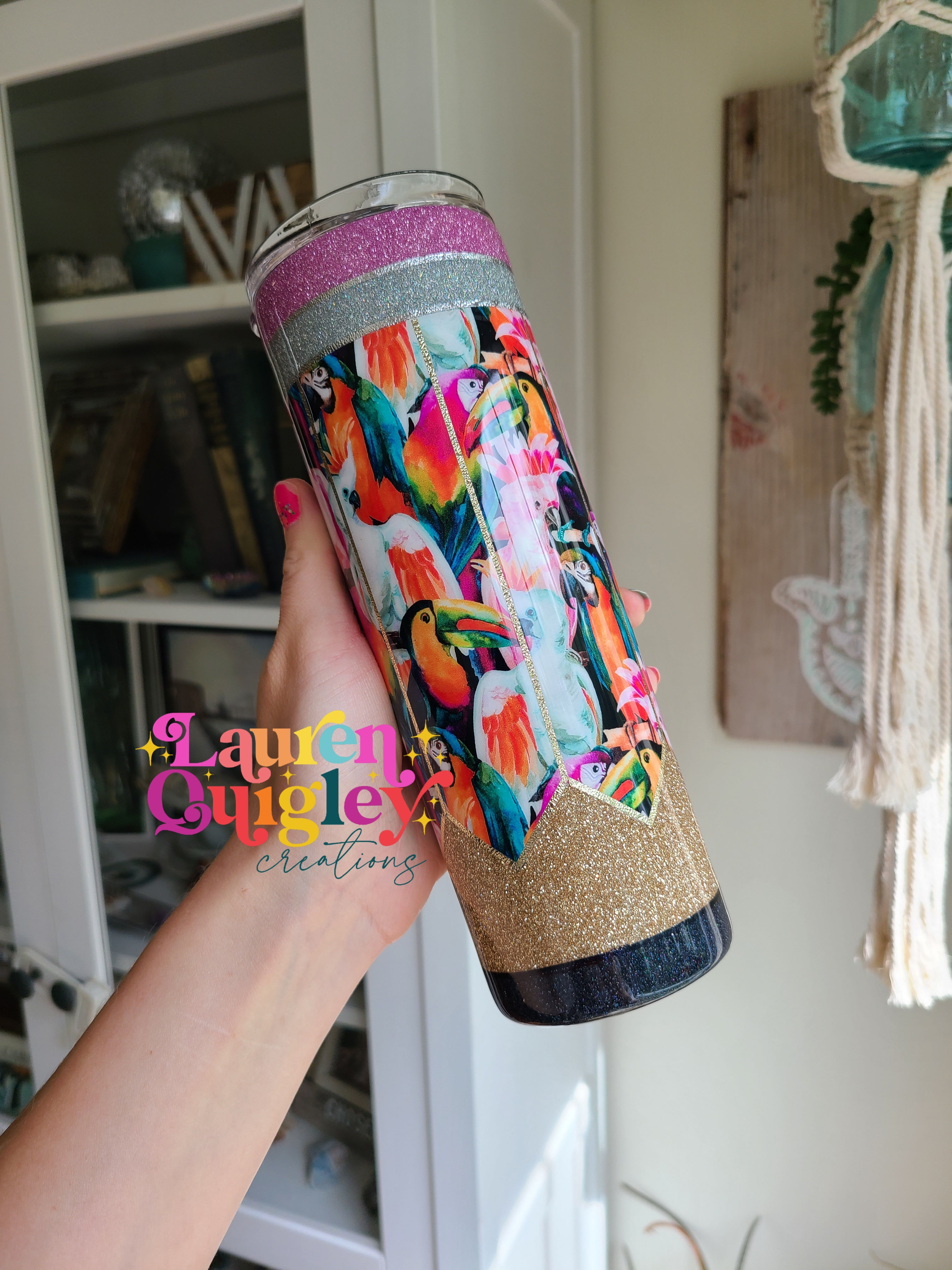 Pencil Tropical Birds 20oz