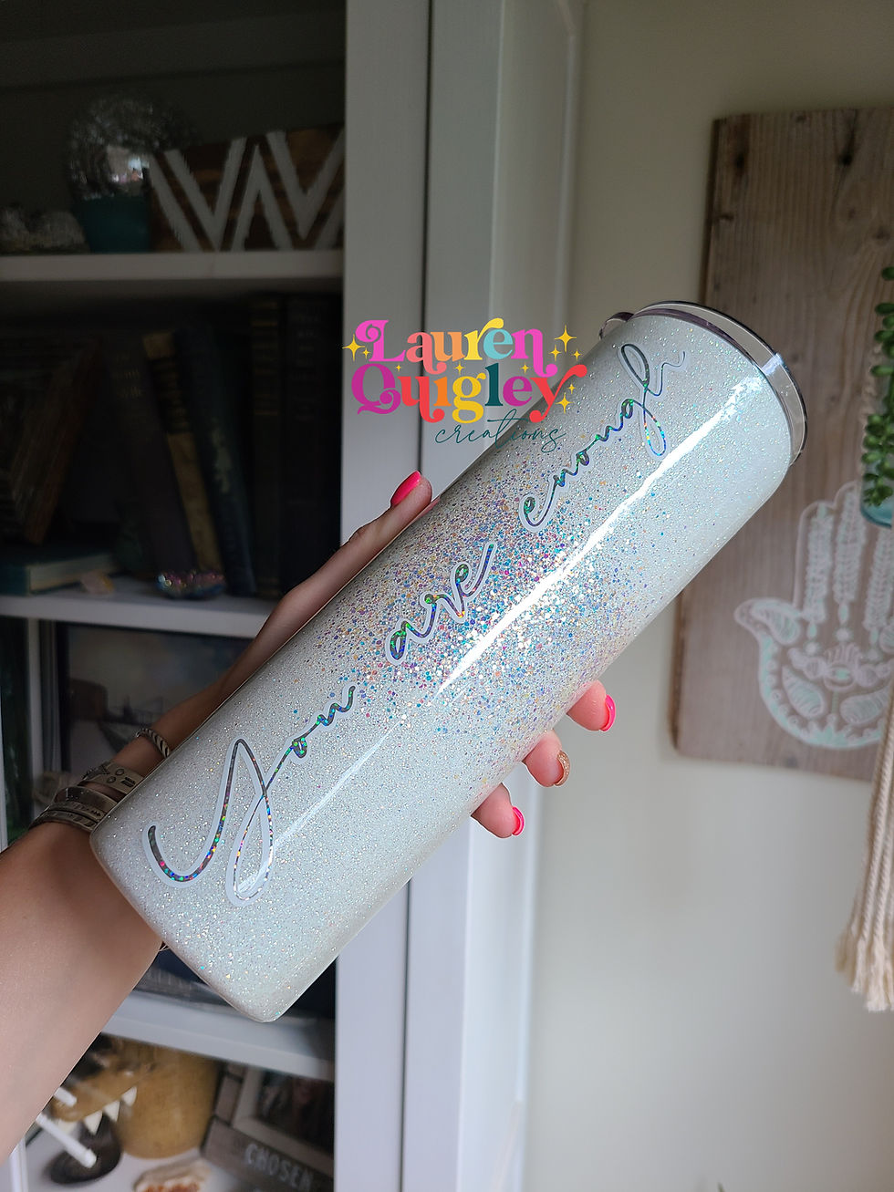 Thumbnail: You are enough. White burst 30oz
