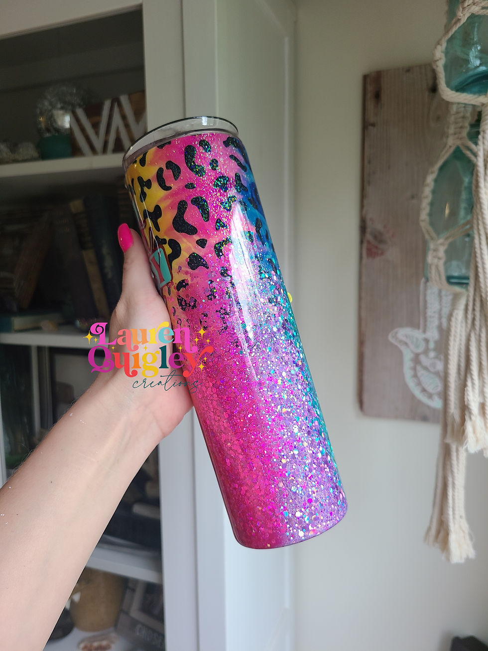 Thumbnail: Wild Heart Gypsy Soul Rainbow leopard 30oz