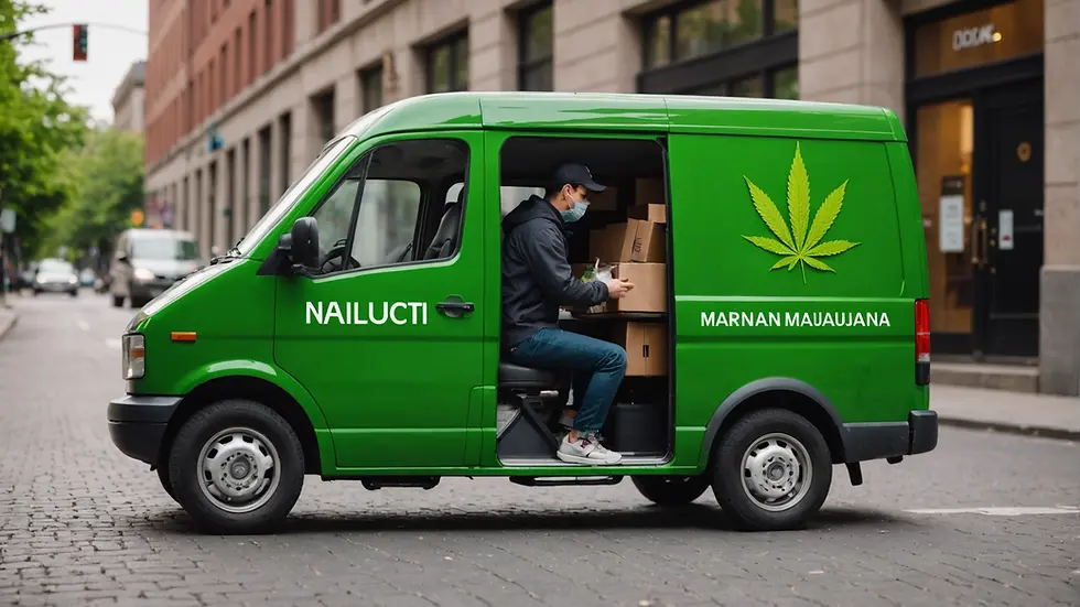 Image of a marijuana delivery service