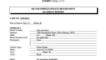 PRACTICUM EXERCISE: Tort / Personal Injury / Reagan v. Jacobson EXHIBIT LIST 