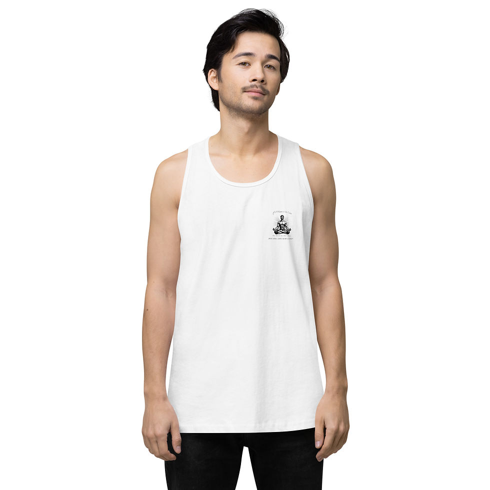 Miniatura: If a Men Is to Live - Men’s premium tank top
