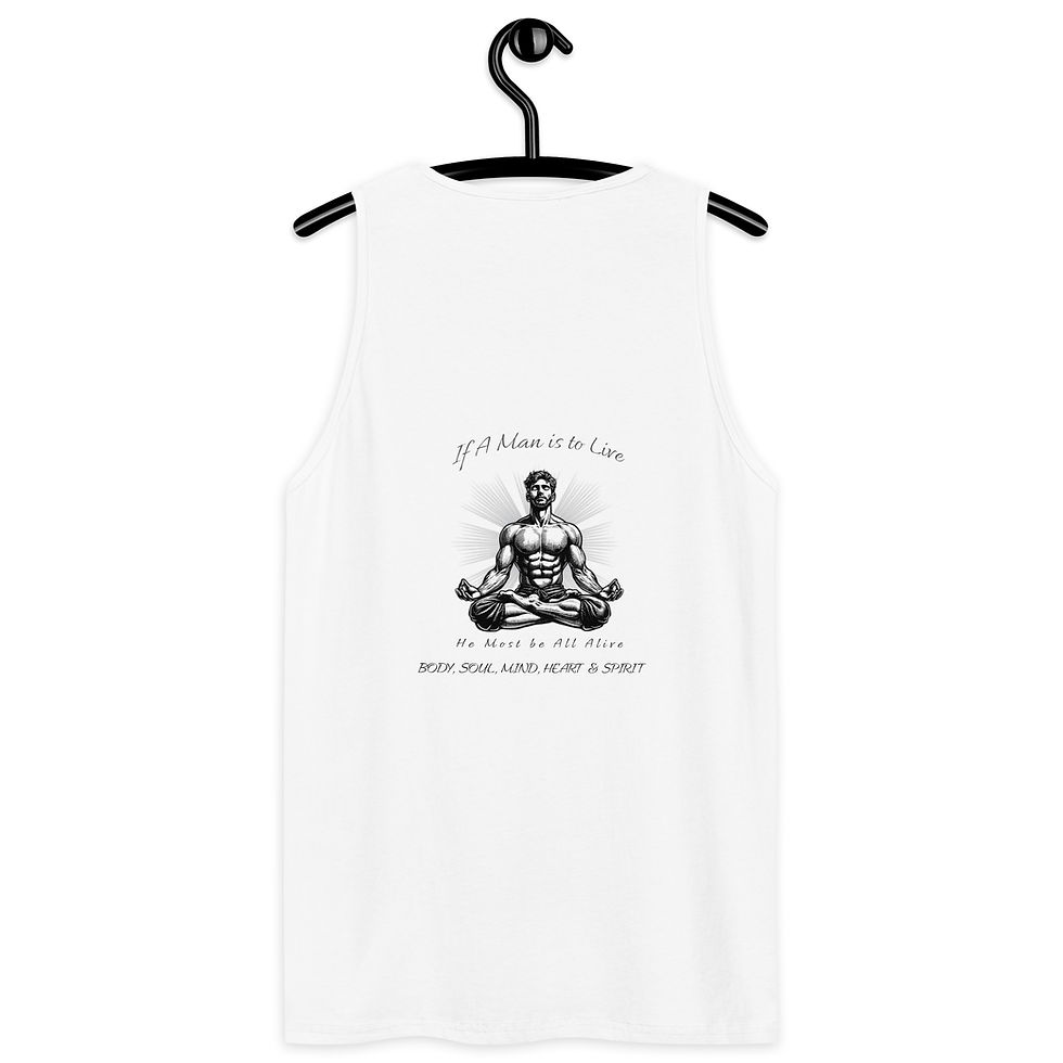 Miniatura: If a Men Is to Live - Men’s premium tank top