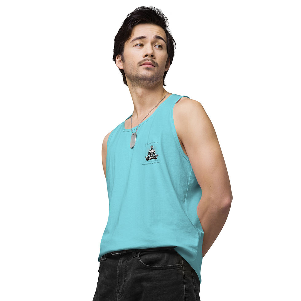 Miniatura: If a Men Is to Live - Men’s premium tank top