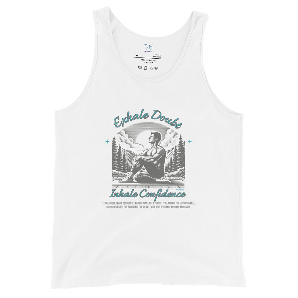 Miniatura:  Inhale and Exhale quote Men's Tank Top