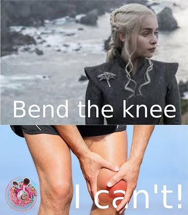 Chiropractic meme, knee pain
