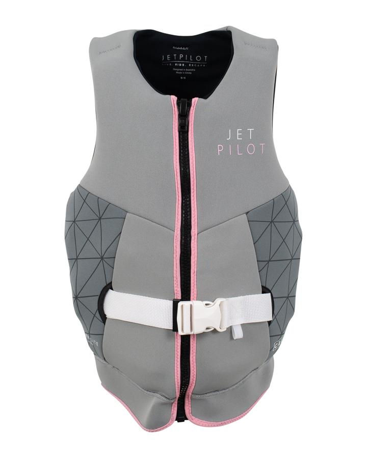 Jet Pilot Cause Ladies Neoprene Vest with Zip-Up Handles Grey