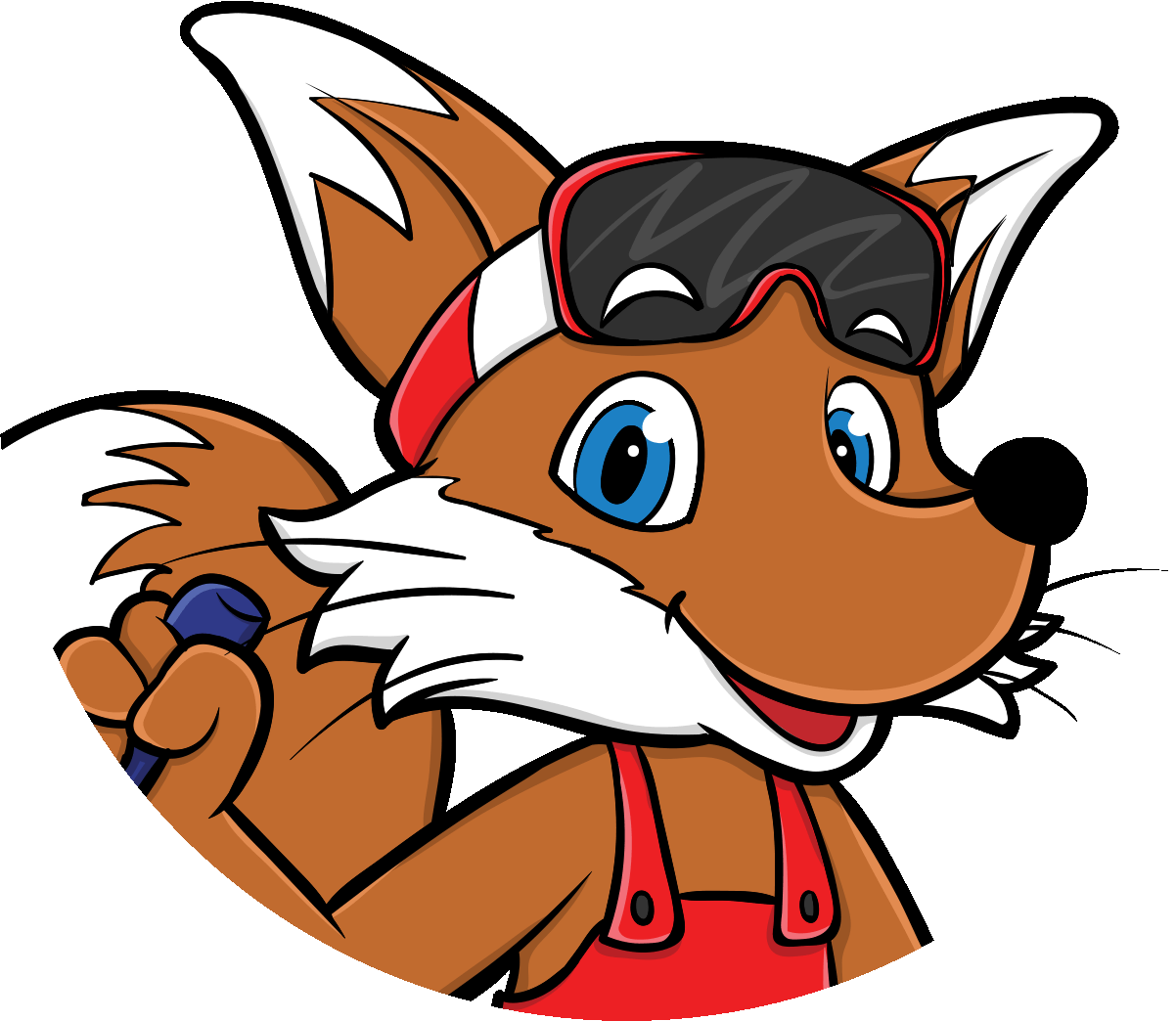 Foxy the fox Mascotte from Skischule Tannberg Lech