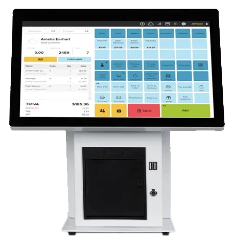 HBA Q5, i3, all in one POS (Point of sale) computer with 80mm thermal ...