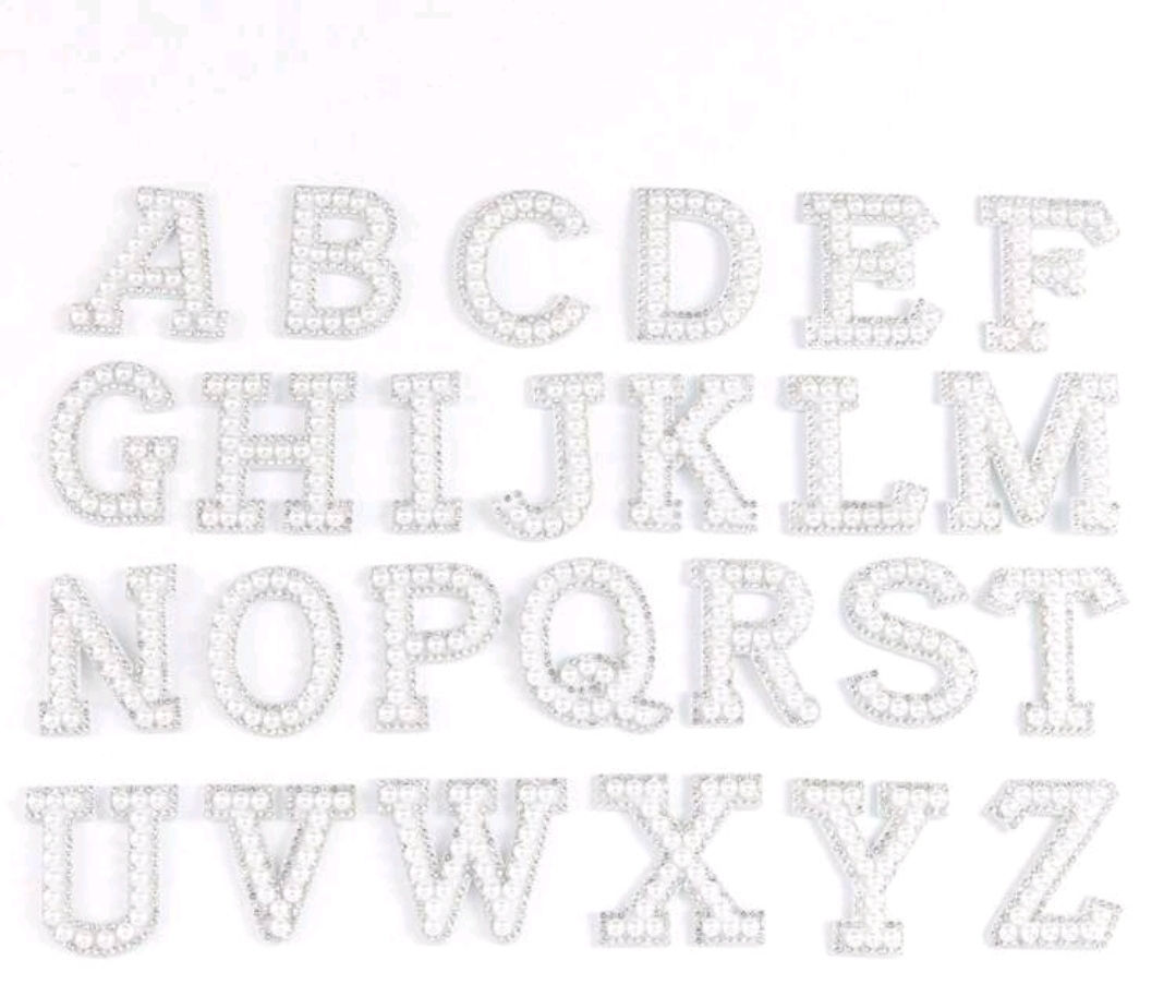 RTS Rhinestone Silver Letters