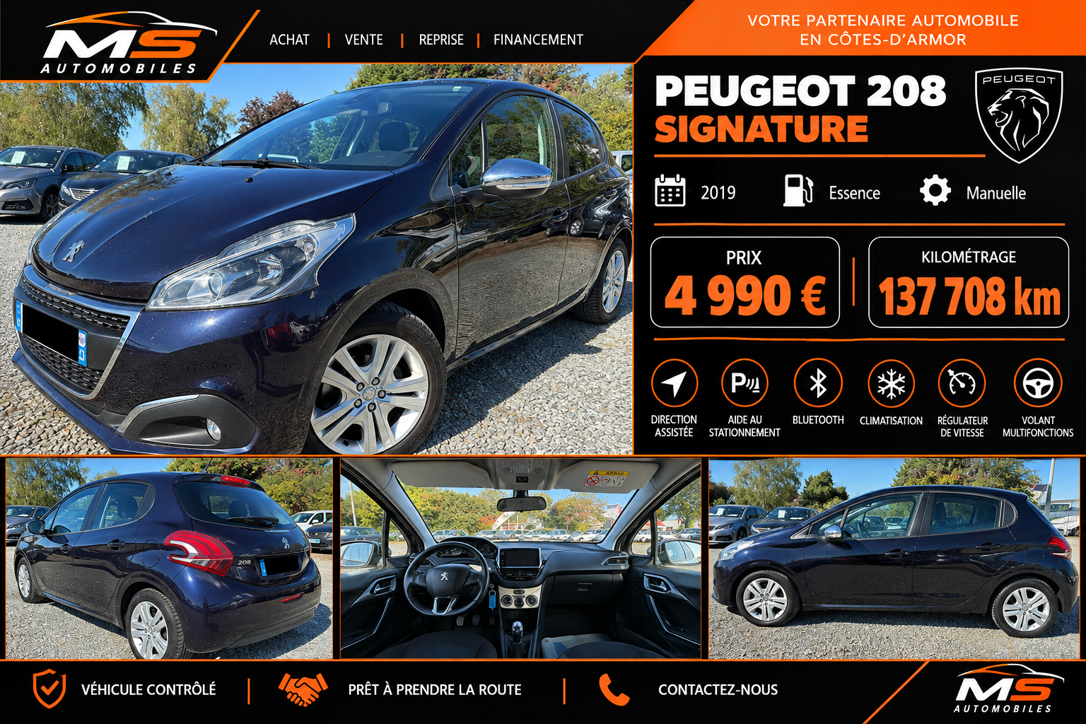 PEUGEOT 208 SIGNATURE – 2019 – 1.2 82 ch