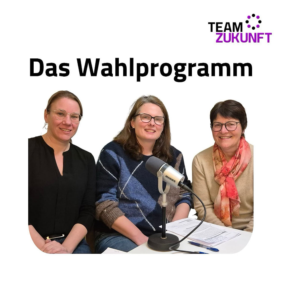 Podcast: Das Wahlprogramm von Team Zukunft