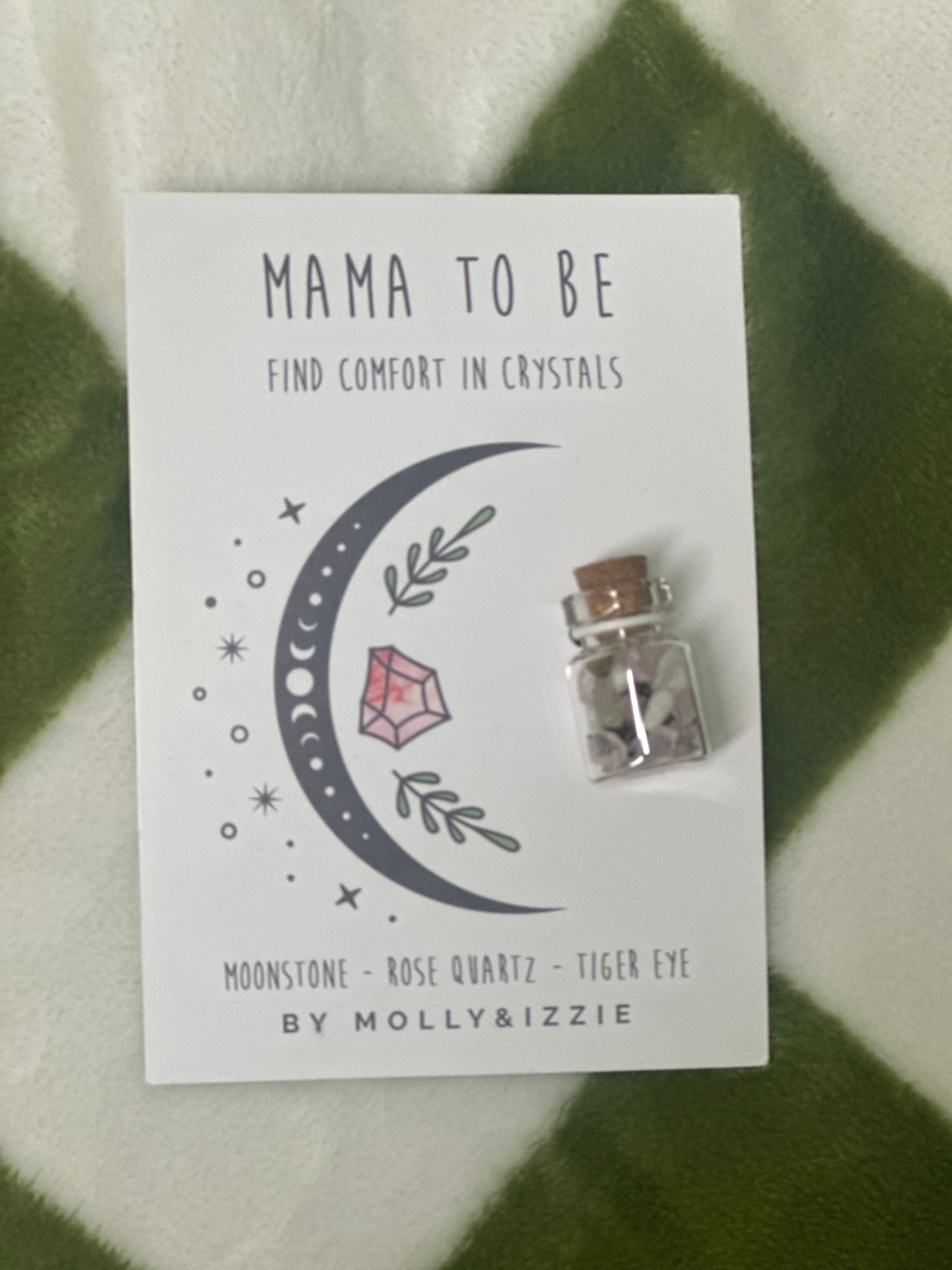 Mama to be crystal card