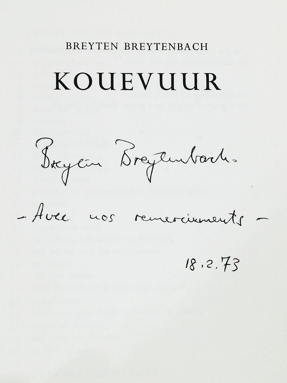Thumbnail: Kouevuur - Breyten Breytenbach