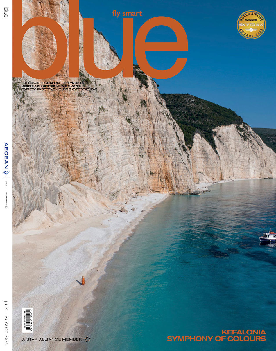 'Blue' magazine, August 2025 issue by Aegean Airline