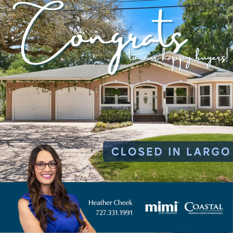 Closed in Largo, Florida!