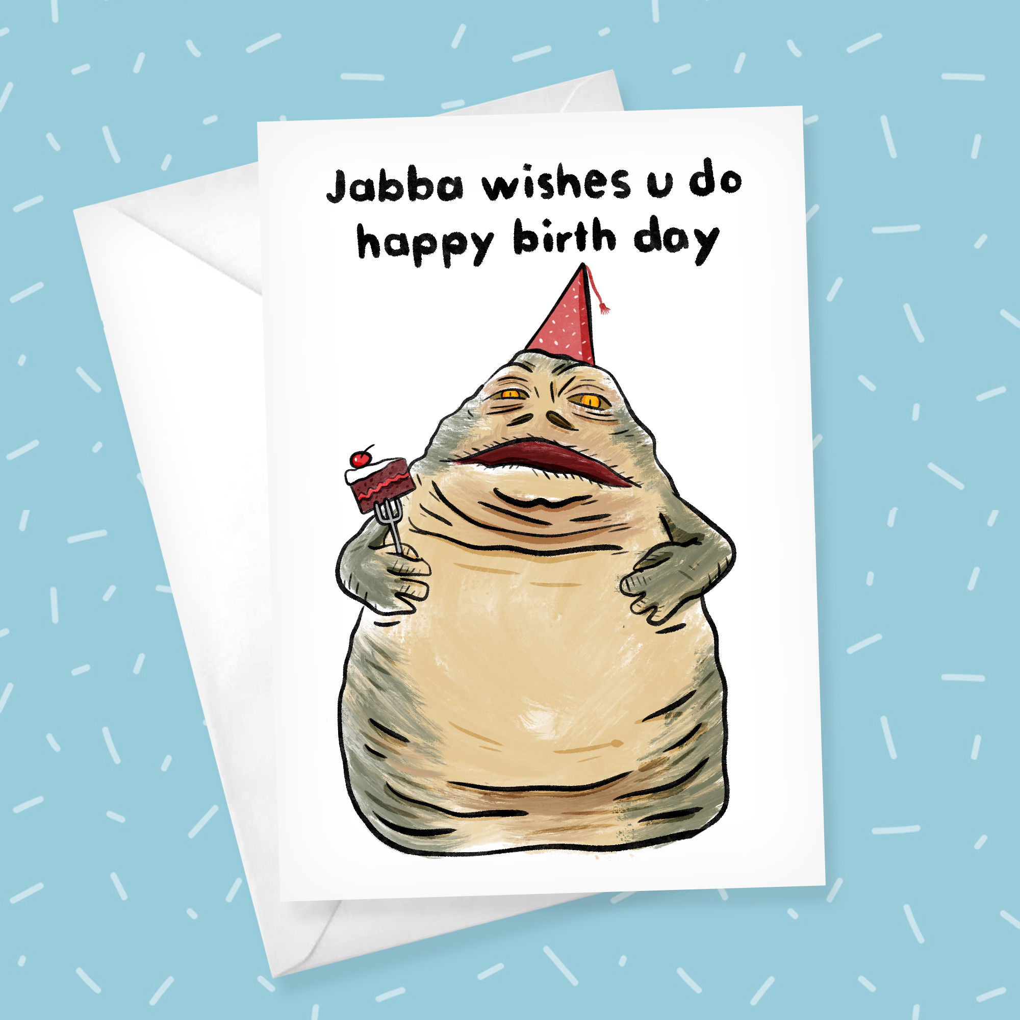 Jabba Wishes - Card