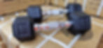 Thumbnail: 2 x 2.5kg Premium Rubber Hex Dumbbells
