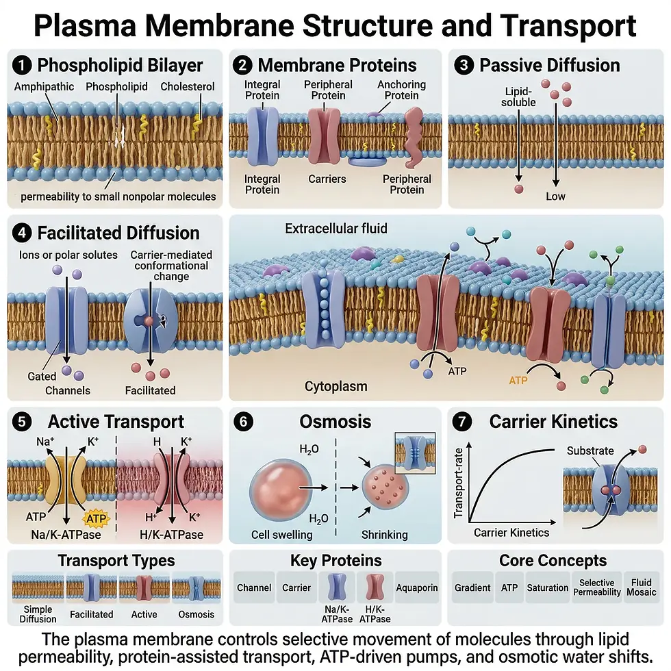 https://www.eduovisual.com/step-1-modules-1/plasma-membrane-structure-and-transport%3A-phospholipid-bilayer%2C-membrane-proteins%2C-passive-diffusion%2C-facilitated-diffusion%2C-active-transport-(na%2Fk-atpase%2C-h%2Fk-atpase)%2C-osmosis%2C-carrier-kinetics