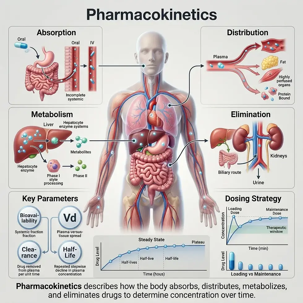 https://www.eduovisual.com/step-1-modules-1/pharmacokinetics%3A-absorption%2C-distribution%2C-metabolism%2C-elimination-%E2%80%94-bioavailability%2C-volume-of-distribution%2C-clearance%2C-half-life%2C-steady-state%2C-loading-and-maintenance-doses