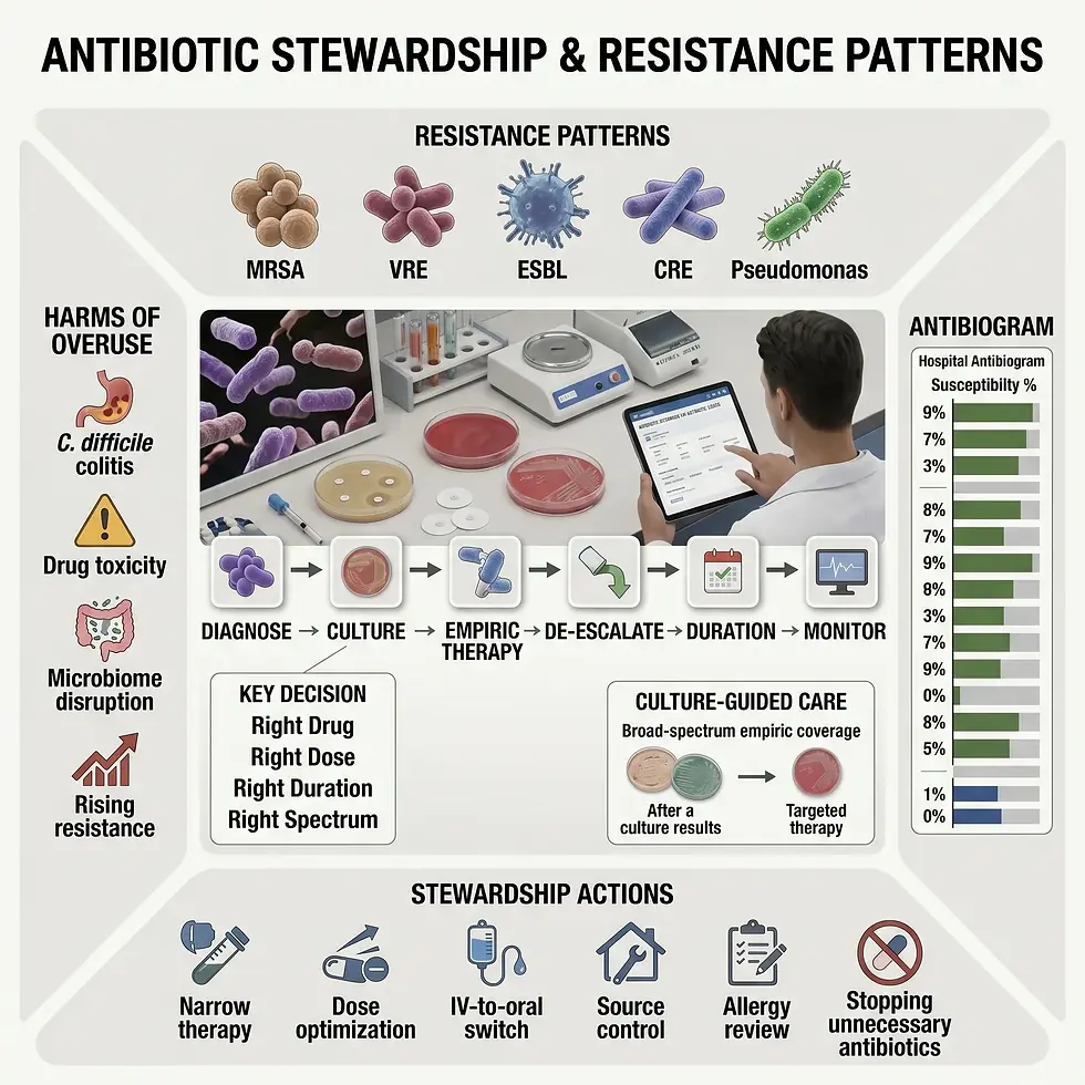 https://www.eduovisual.com/usmle-step-2/antibiotic-stewardship-and-resistance-patterns