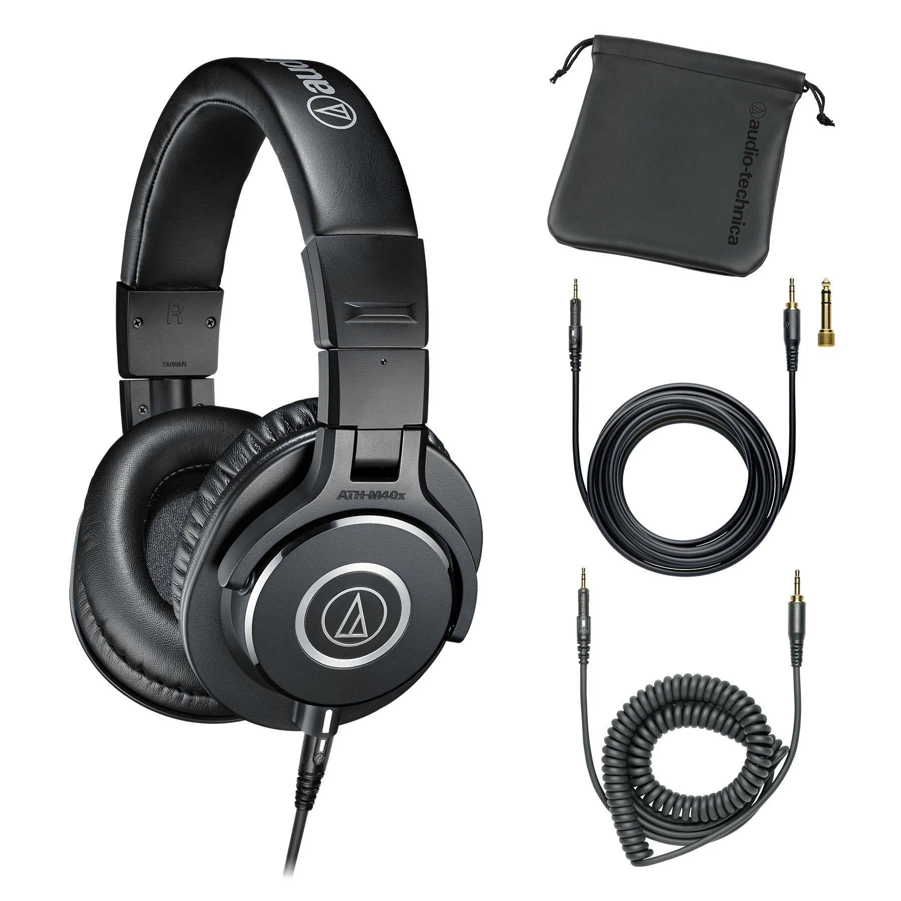 Audio Technica ATH-M40x Closed-back Studio Monitoring Headphones