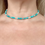 Thumbnail: 14K Turquoise Silverite Tulum choker necklace