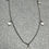 Thumbnail: 18KB 36" Round Sliced Diamond dangle necklace