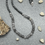 Thumbnail: 14K Hematite Labradorite Gold bead necklace