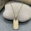 Thumbnail: 14K Diamond Dogtag necklace