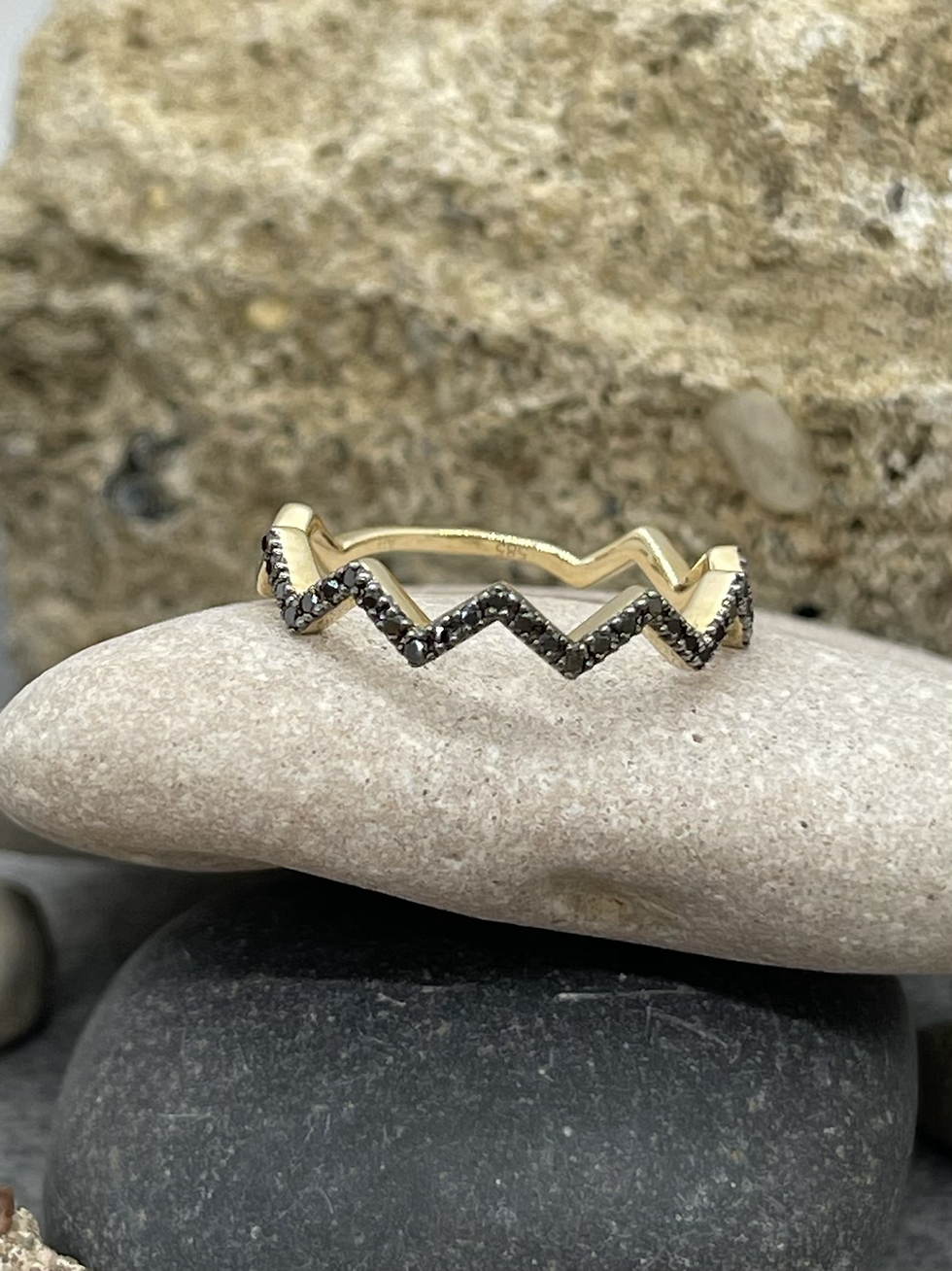 Thumbnail: 14K Brown Diamond Zendaya ring