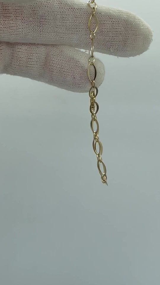 Thumbnail: 14K Oval link chain bracelet