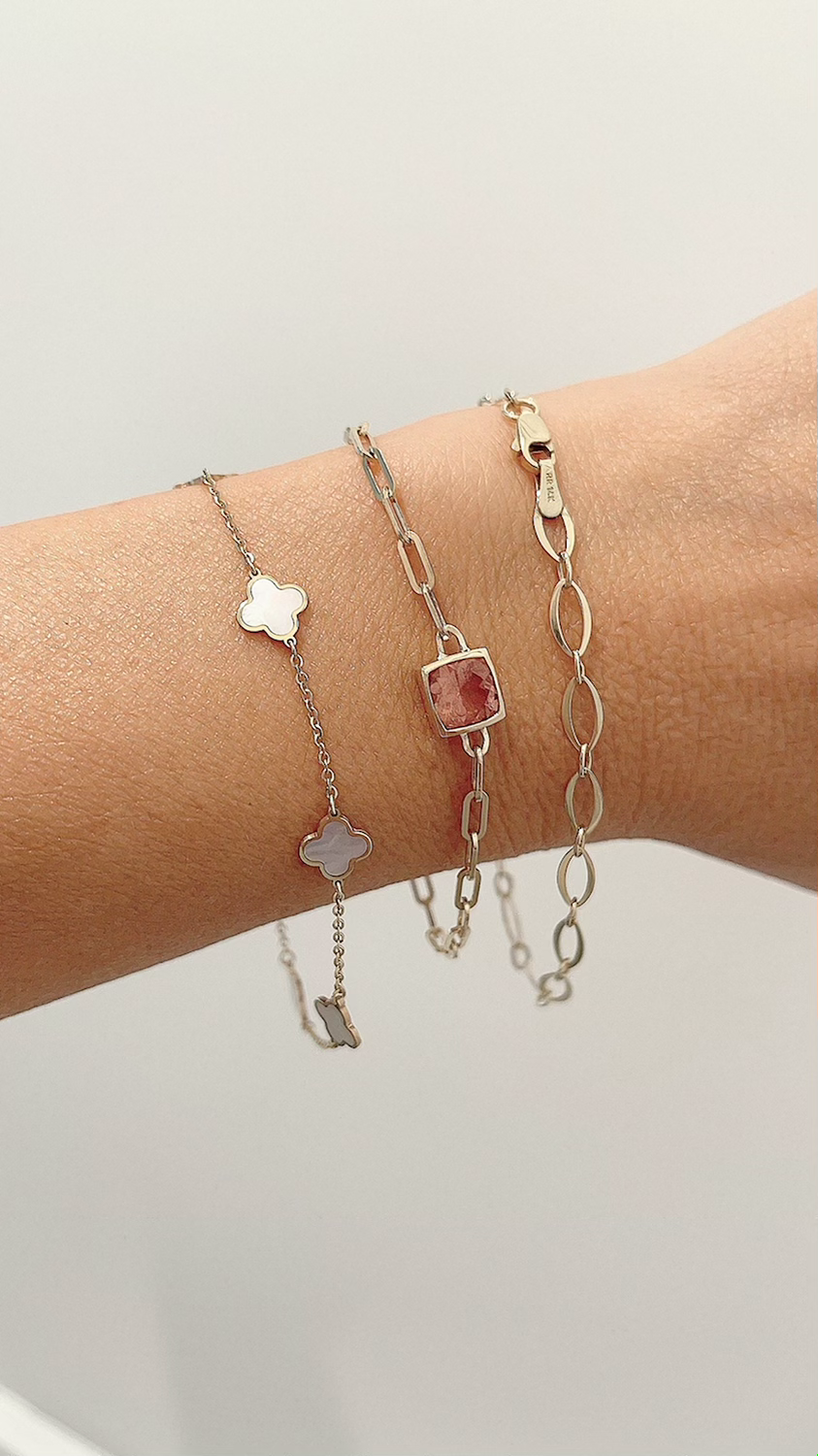 Thumbnail: 14K Orange Sunstone bracelet