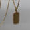 Thumbnail: 14K Diamond Dogtag necklace