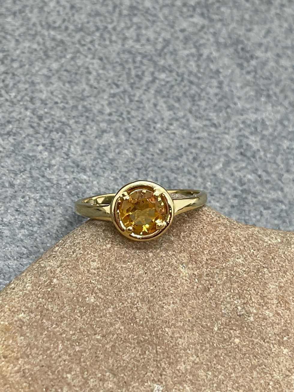 Thumbnail: 14K Citrine Venus ring